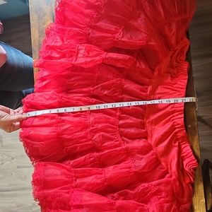 Vintage red petticoat